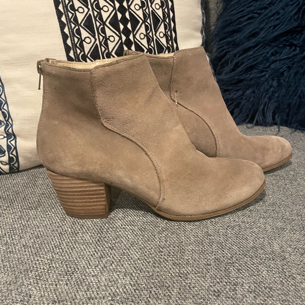 Sole Society Taupe Ankle Booties